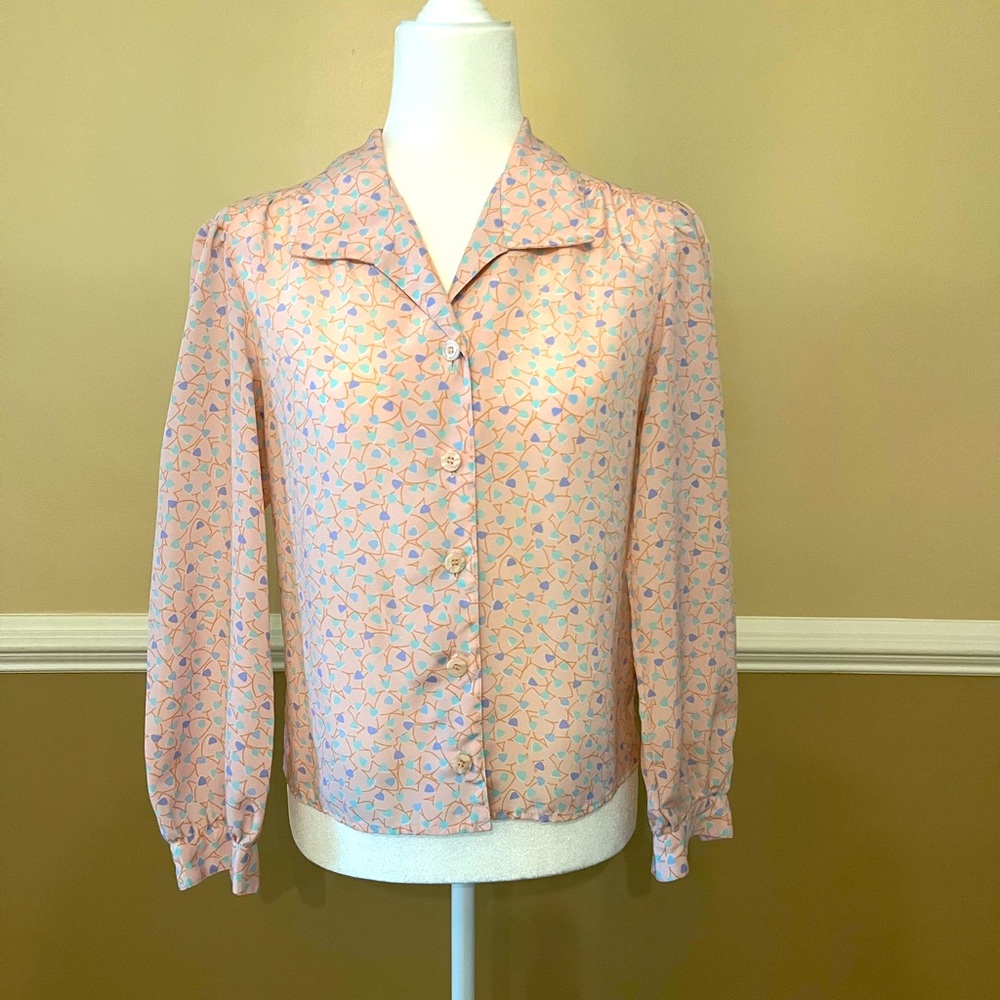 Vintage pastel button down